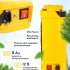 Опрыскиватель Huter SP-12/8AC, аккумуляторный, ранцевый, 12л, желтый/черный [70/13/39]
